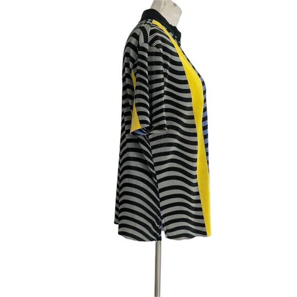 Jamie Sadock Size XL Short Sleeve Golf Shirt Colorful 3/4 Zip - Picture 3 of 9